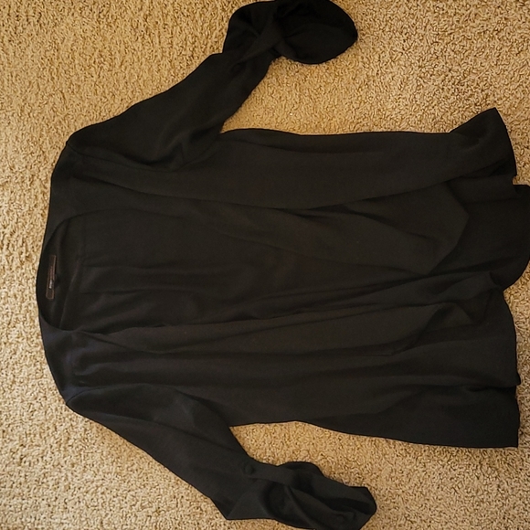 Flowy satin-like cardigan - Picture 3 of 5